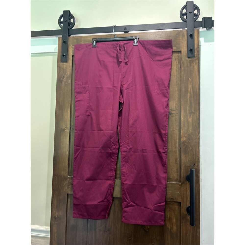 E52 Cherokee 4100 Scrubs Sz XL Medical Nursing Solid Pants Drawstring Uniform